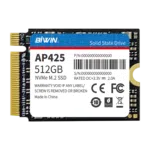 BIWIN-NVME-2230-512GB-LISTING-IMAGE-1 Изображение, показващо BiWin 22*30 NVMe SSD за GPD WIN MAX 2 и Steam Deck