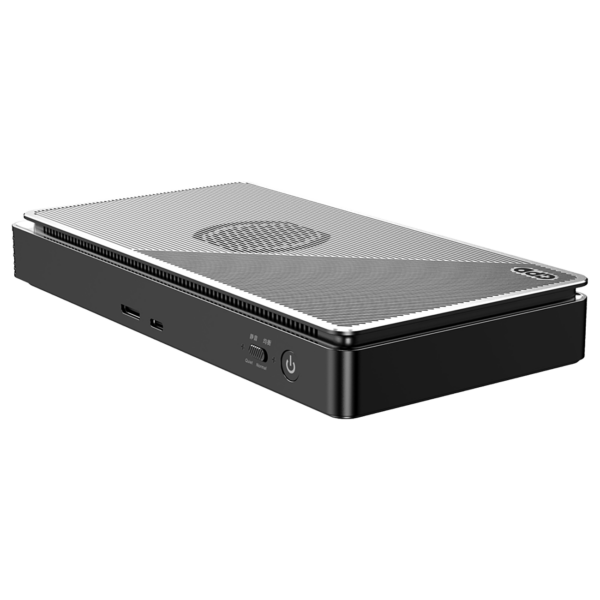 Front view of the GPD G1 2024, a sleek handheld gaming device featuring a vibrant display, ergonomic controls, and a modern design.