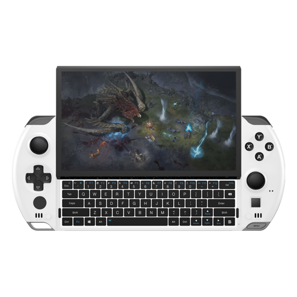 GPD Win 4 2023 At spille et spil med synligt tastatur