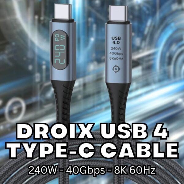 DroiX USB Cable 4.0 Video Review Thumbnail