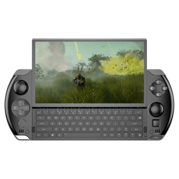 GPD Win 4 (2024) håndholdt gaming-pc i kompakt design med AMD Ryzen 7 8840U CPU, AMD Radeon 780M-grafik og op til 1 TB SSD-lagerplads. Perfekt til mobil gaming og produktivitet 