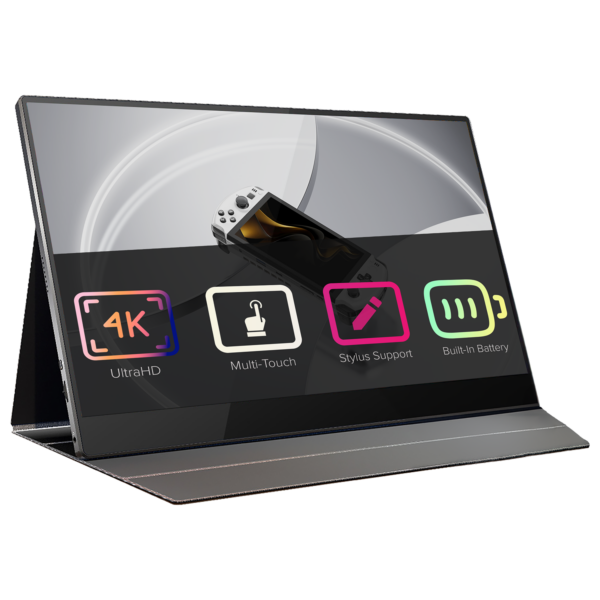 15.6" 4K portable monitor with stylus support