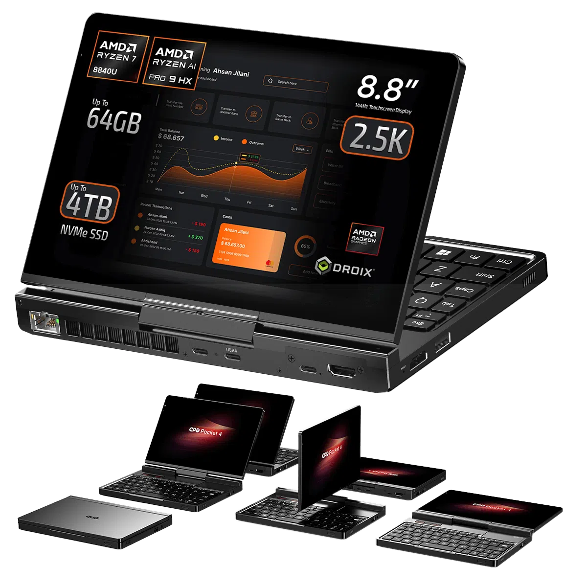 GPD Pocket 4 Mini Laptop