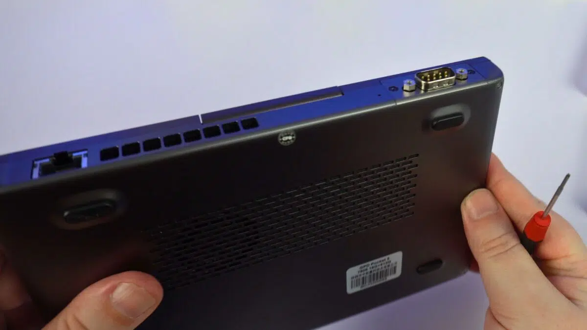 Inštalovaný modul portu RS232