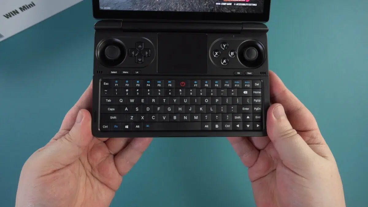 Vista del teclado GPD WIN Mini 2024