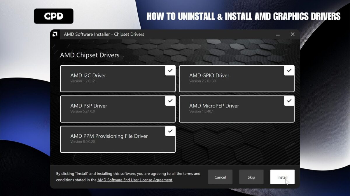 Instala todos los controladores de chipset más recientes