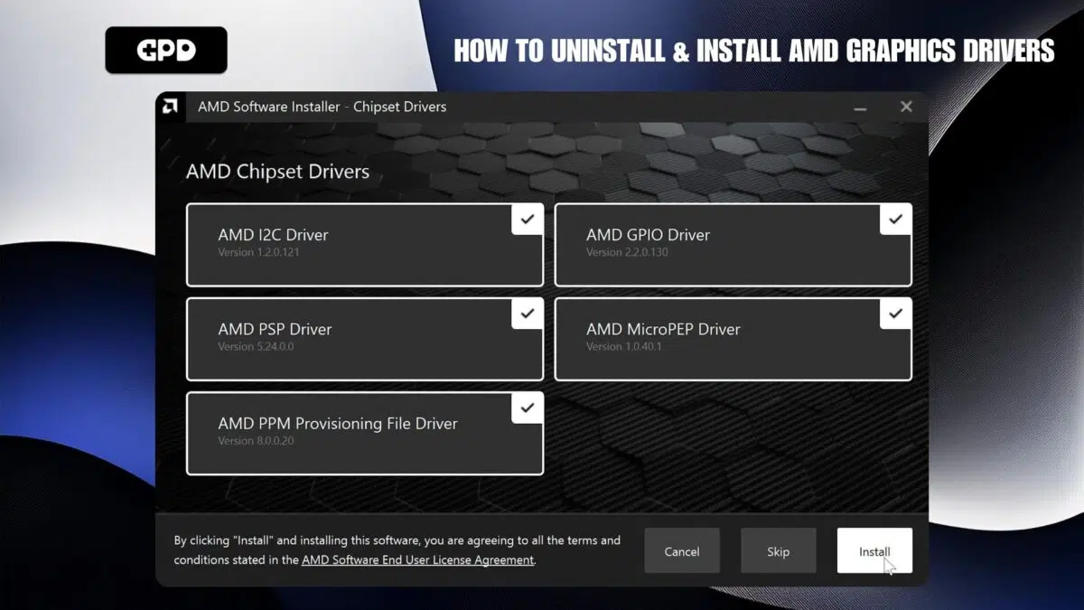 Instala todos los controladores de chipset más recientes  
