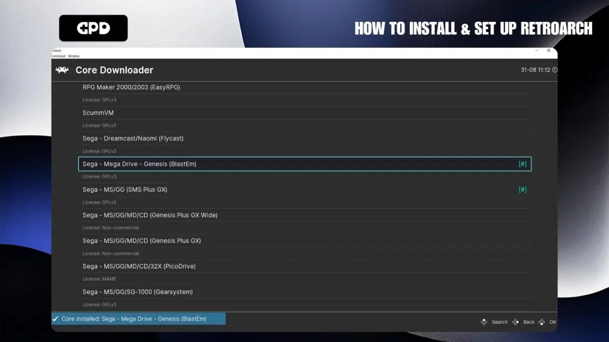A RetroArch Core Λήψη