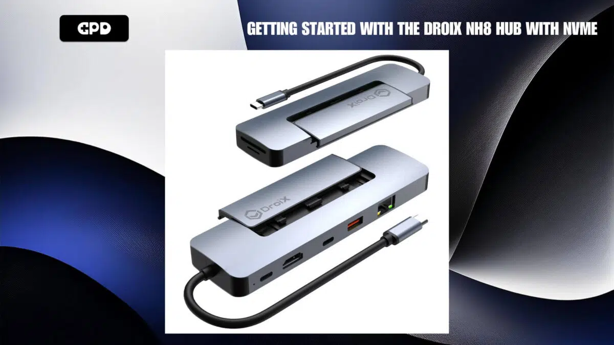 Co znajduje się w pudełku DroiX NH8 USB Hub with NVMe?
