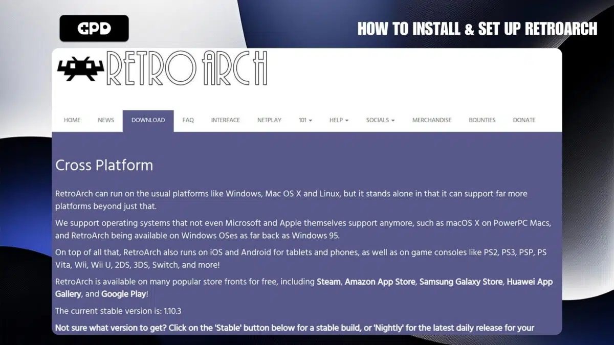 RetroArch για Windows download