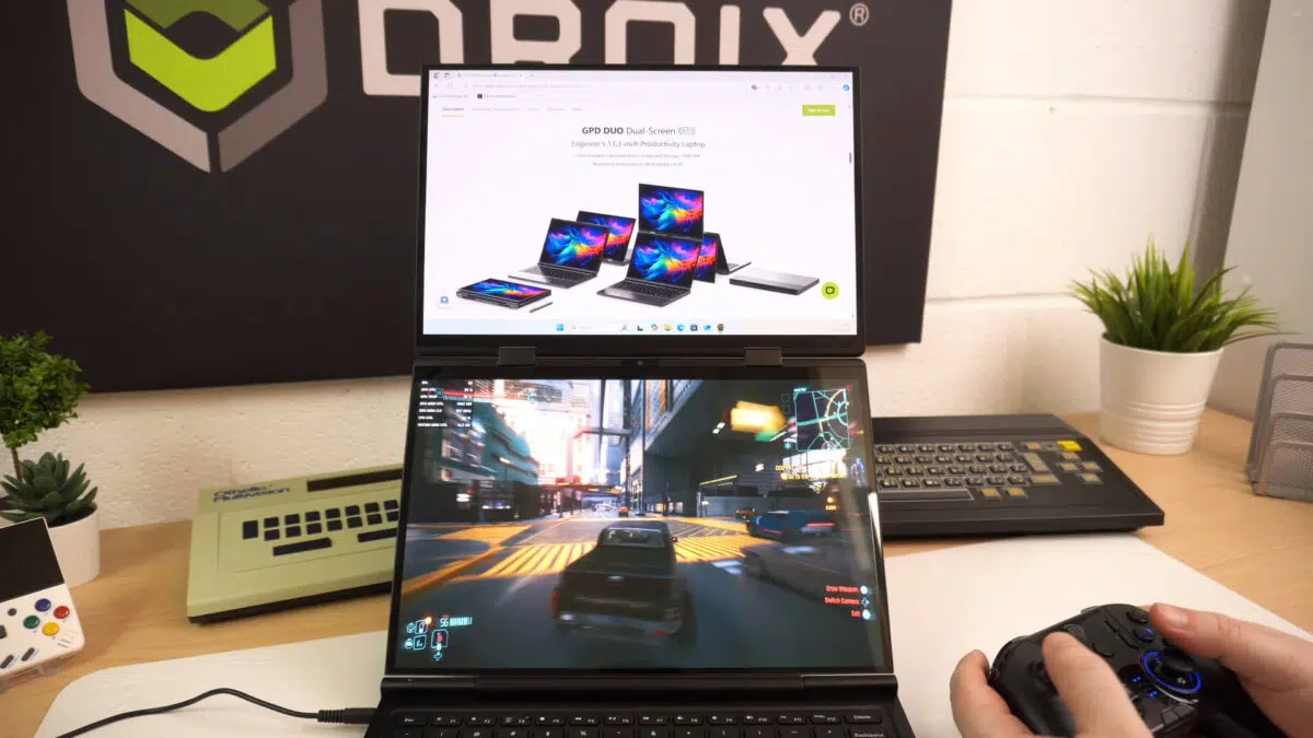 Cyberpunk 2077 sur le GPD Duo