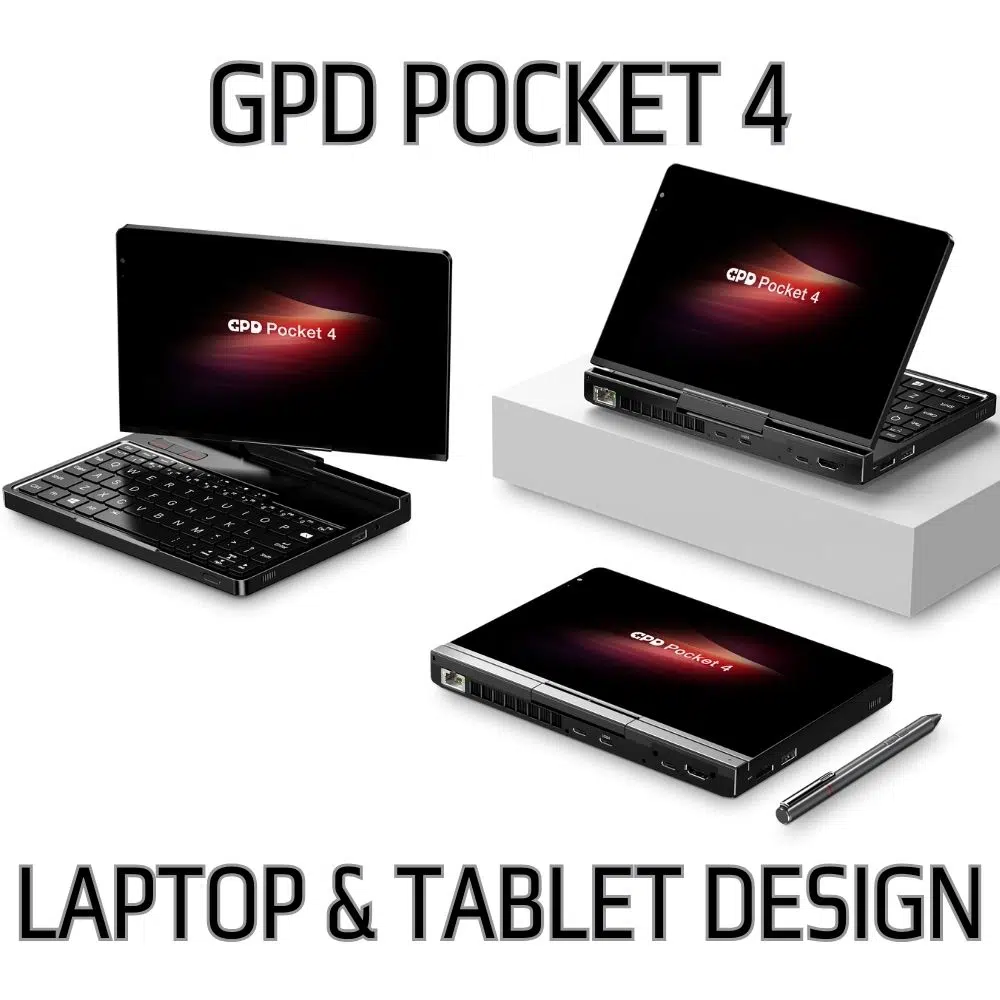 GPD Pocket 4 2-in-1 design