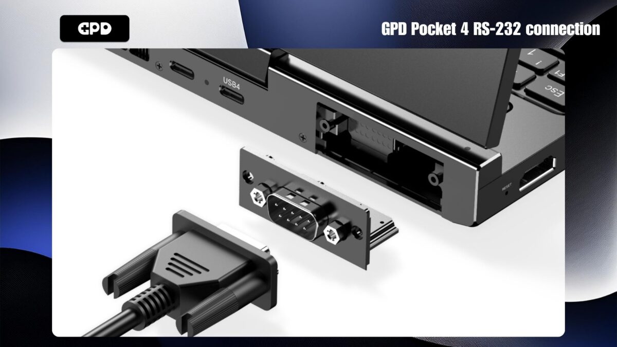 GPD Pocket 4 RS-232 Verbindung