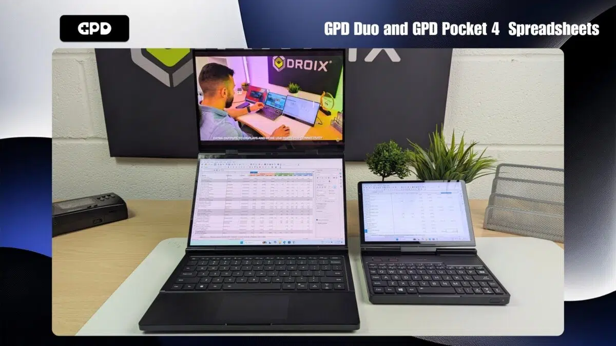 Hojas de cálculo GPD Duo y GPD Pocket 4