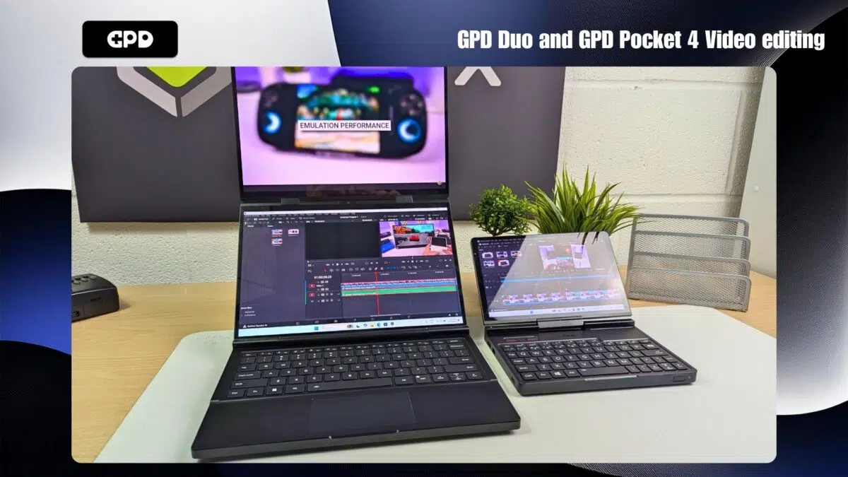 GPD Duo y GPD Pocket 4 Edición de vídeo