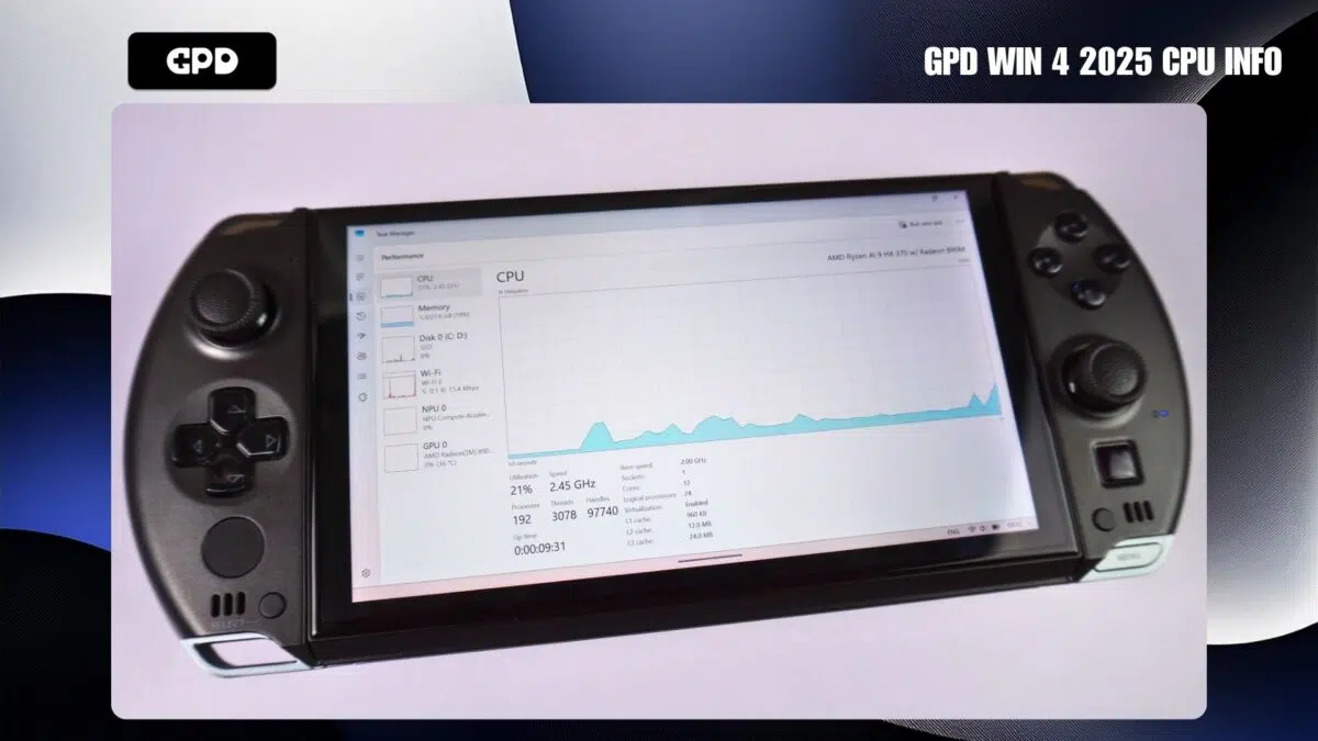 GPD WIN 4 2025 Info CPU