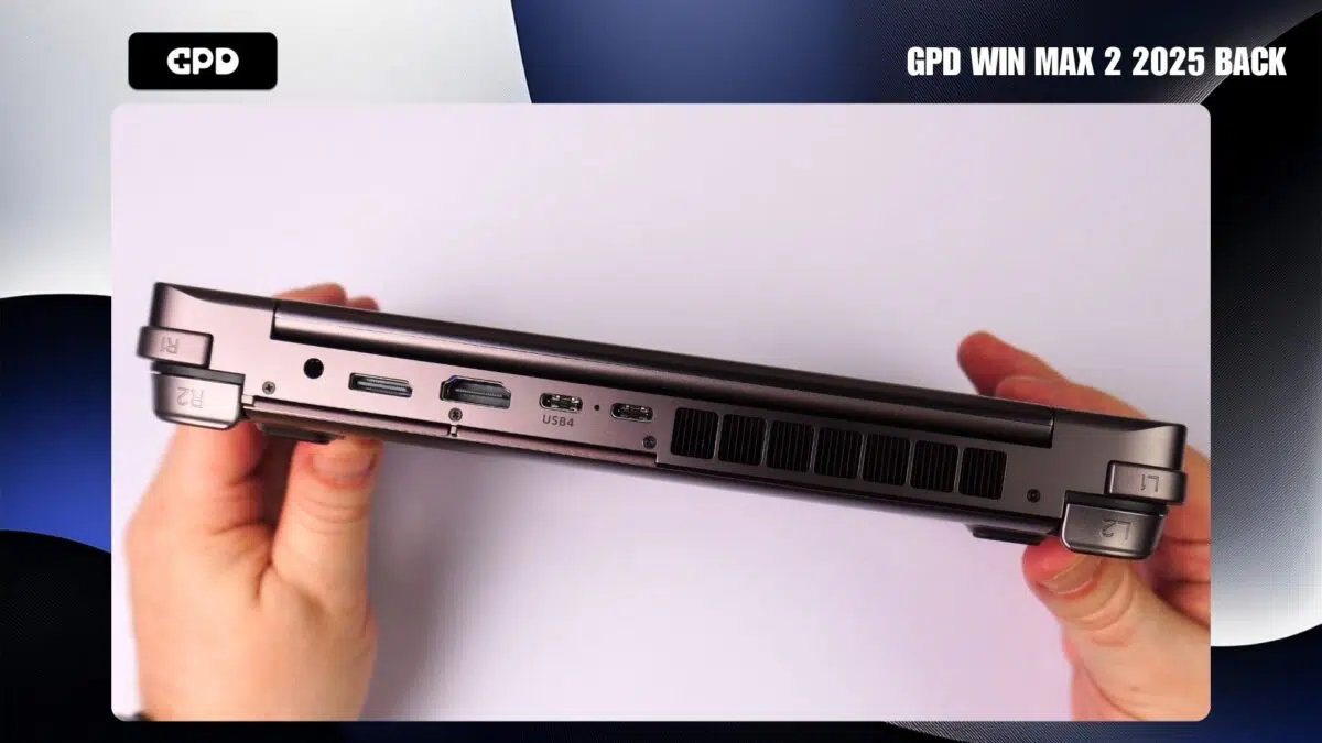 GPD WIN MAX 2 2025 Zadná strana