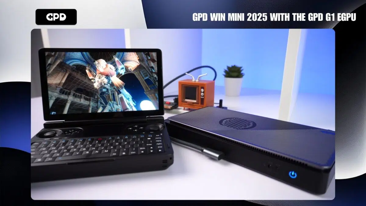 GPD WIN MINI 2025 dengan GPD G1 eGPU