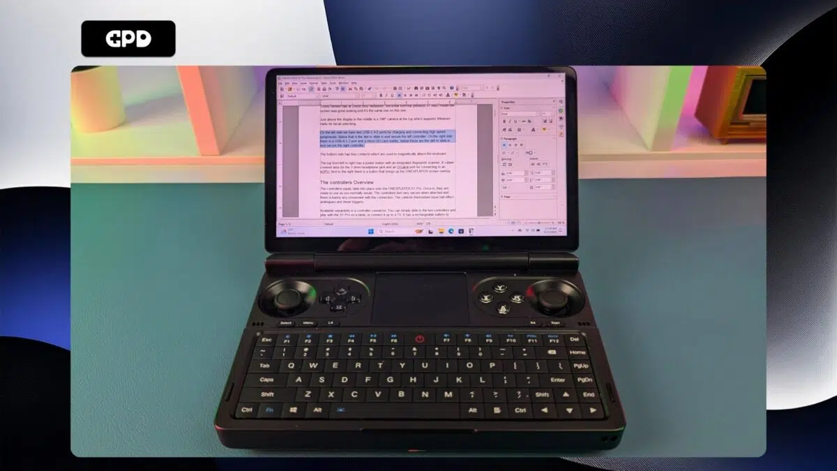 GPD WIN Mini 2025 är perfekt för korta anteckningar