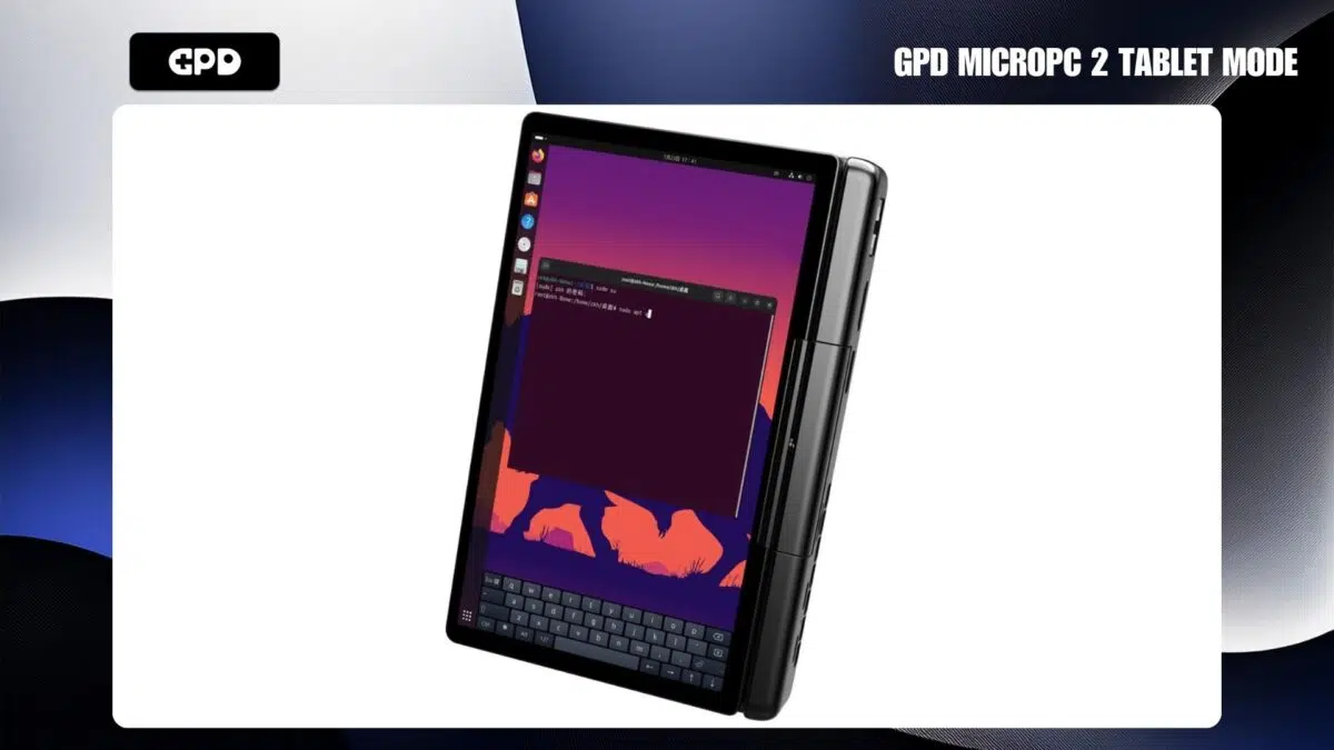 GPD MicroPC 2 tablet