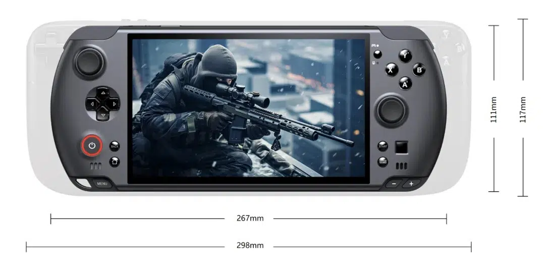 GPD WIN 5 vs Steam Deck size comparison