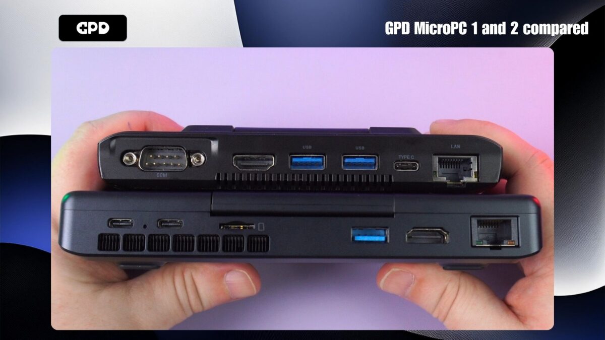 GPD MicroPC 1 és 2 összehasonlítása