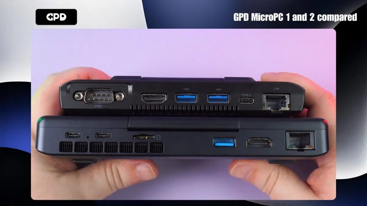 GPD MicroPC 1 and 2 compared