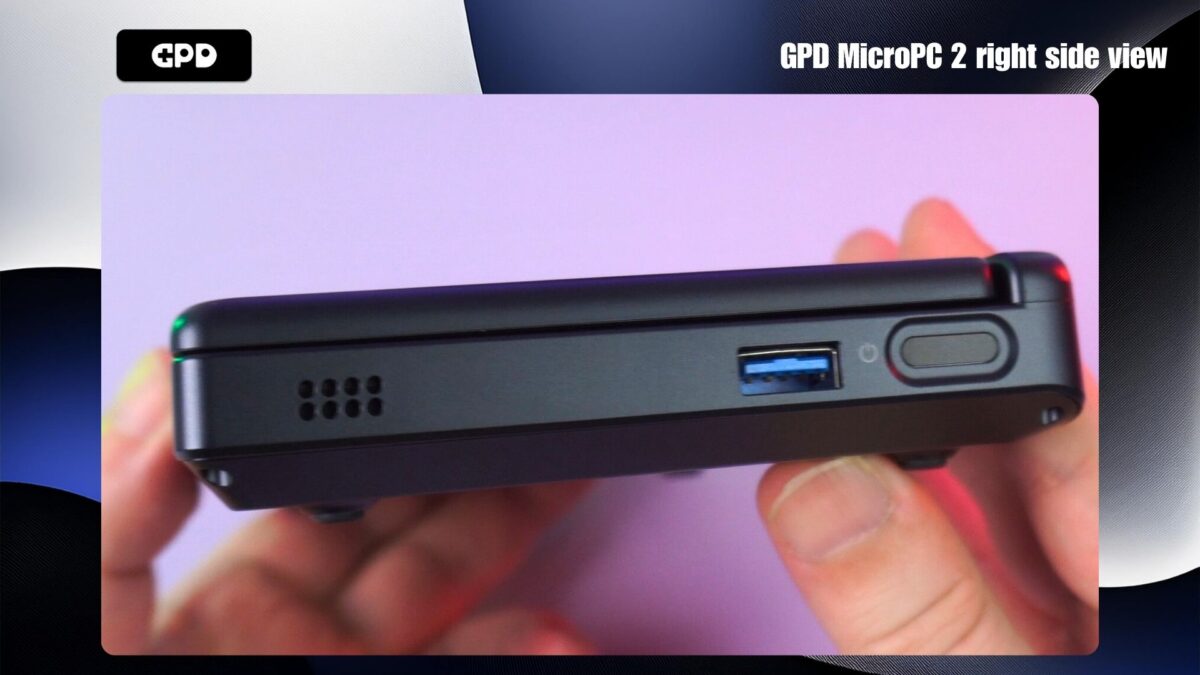 GPD MicroPC 2 jobb oldali nézet