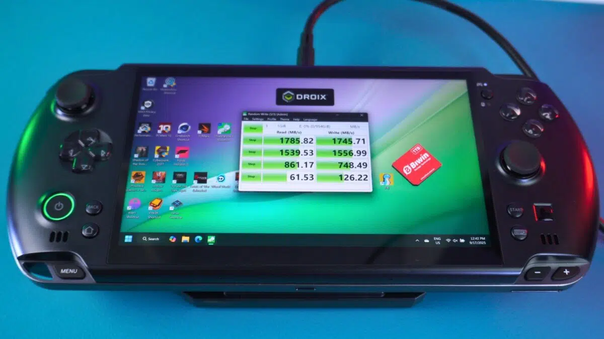GPD WIN 5 Mini SSD benchmarkok