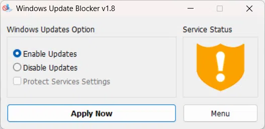 Windows Update Blocker v18