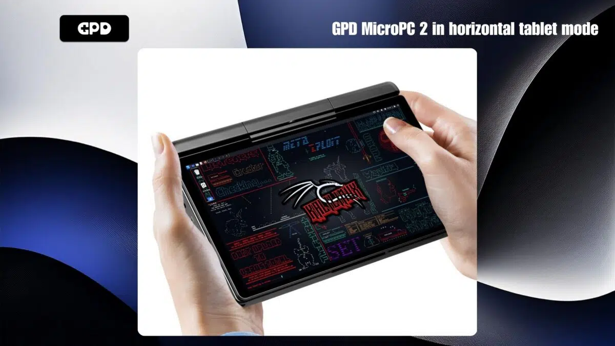 GPD MicroPC 2の水平タブレットモード
