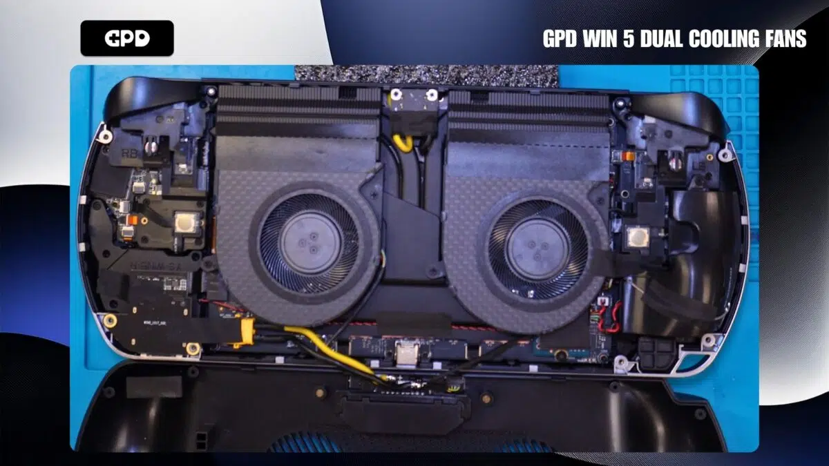 GPD WIN 5 Teardown Duálne chladiace ventilátory