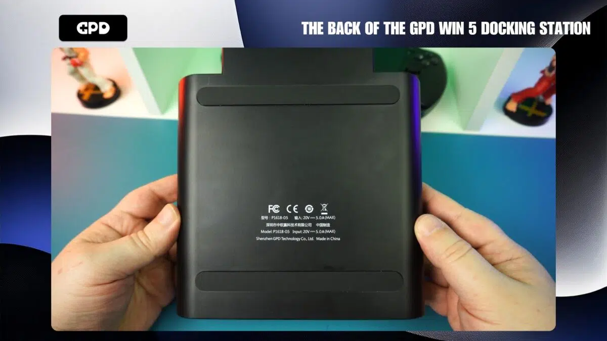 A GPD WIN 5 dokkolóállomás hátulja