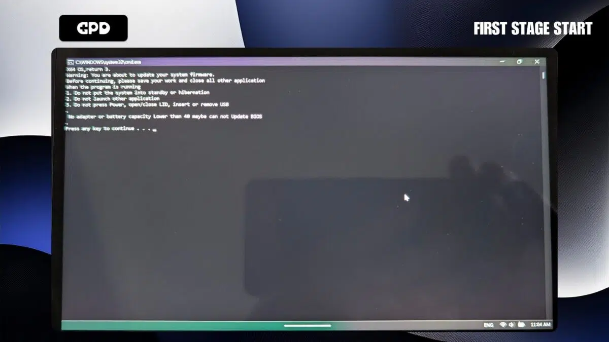 Jak zaktualizować BIOS GPD WIN 5