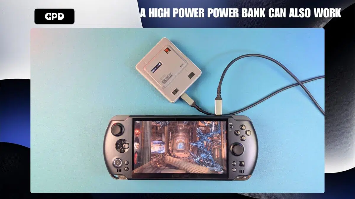 Een powerbank met hoge capaciteit kan ook worden gebruikt als alternatief