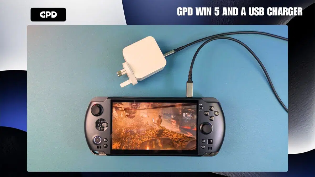 GPD WIN 5 met USB-lader