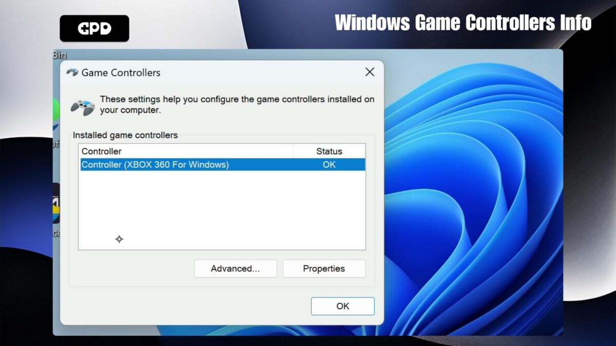 Información sobre mandos de juegos de Windows