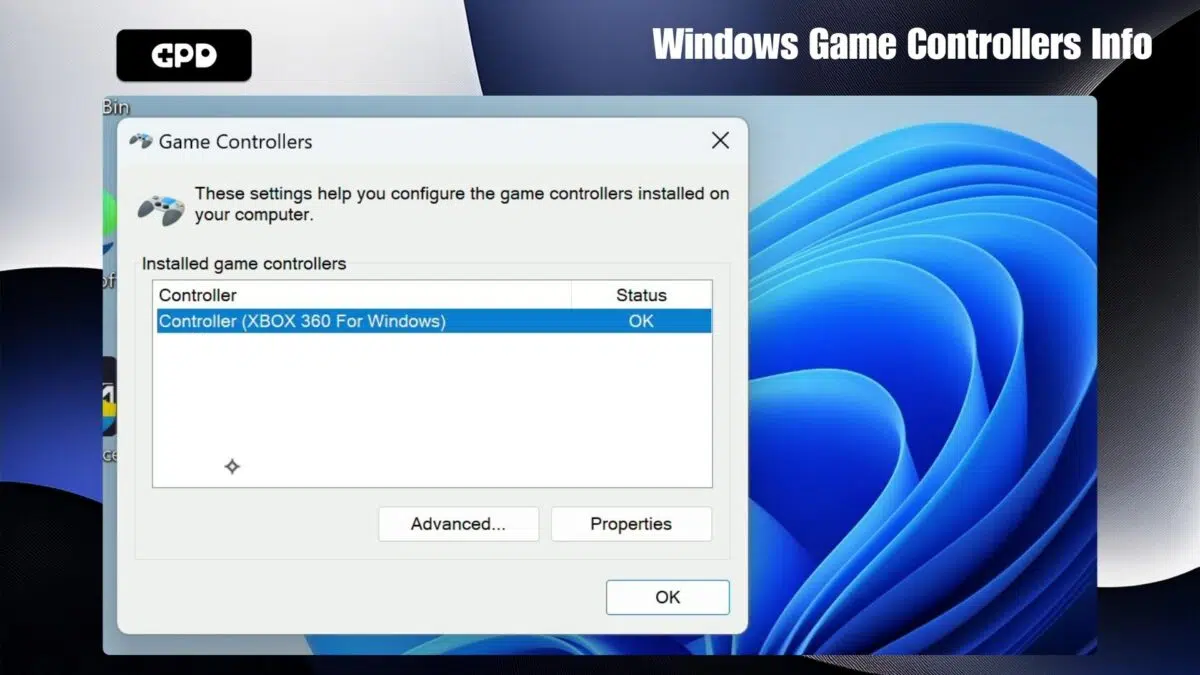 Windows Game Controllers Info