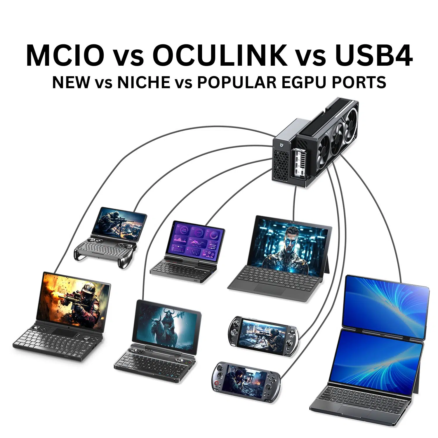 MCIO vs OCULINK vs USB4